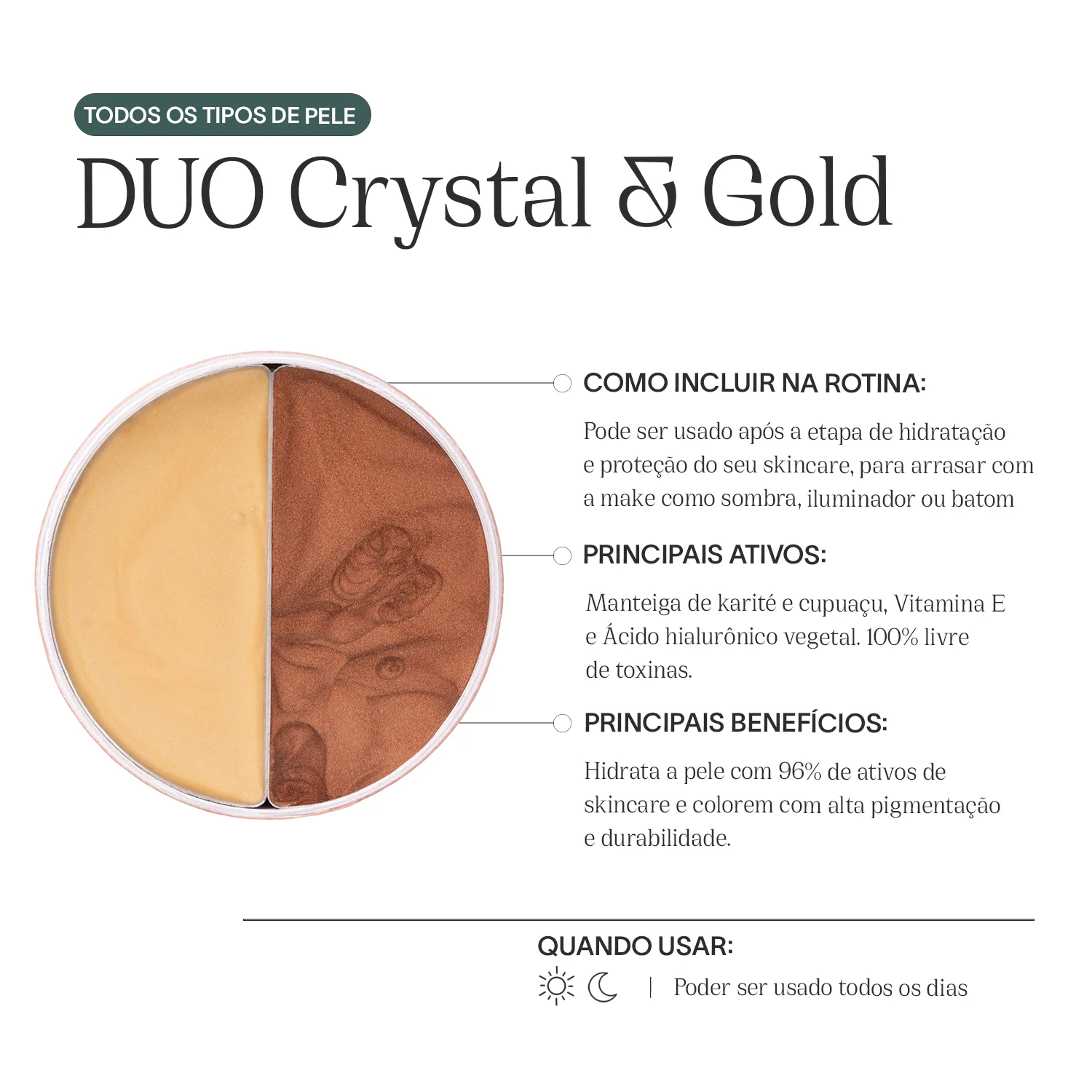 Iluminador Multifuncional | DUO Crystal & Gold - Image 3