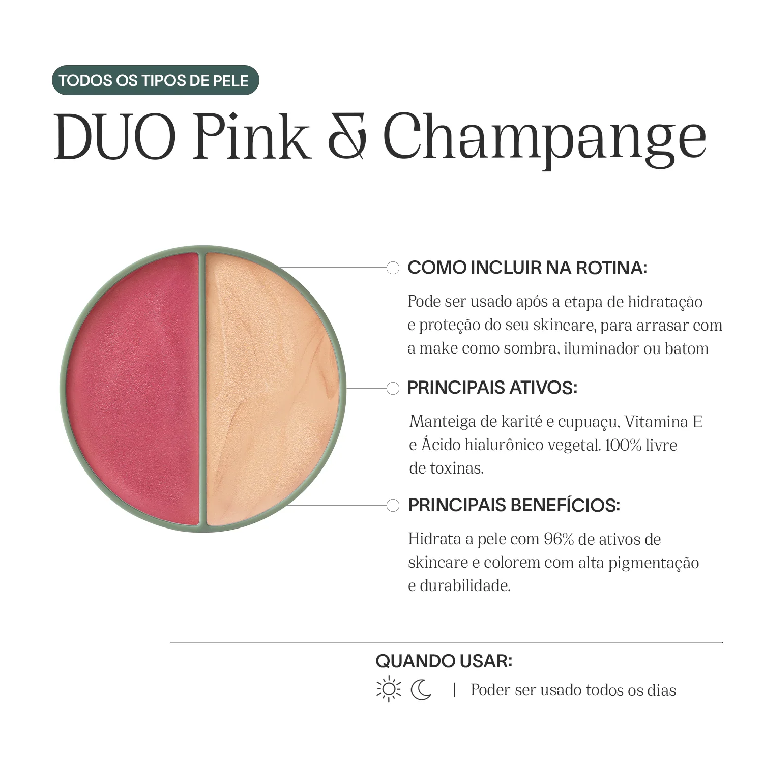 Blush Iluminador Multifuncional | DUO Pink & Champagne - Image 5