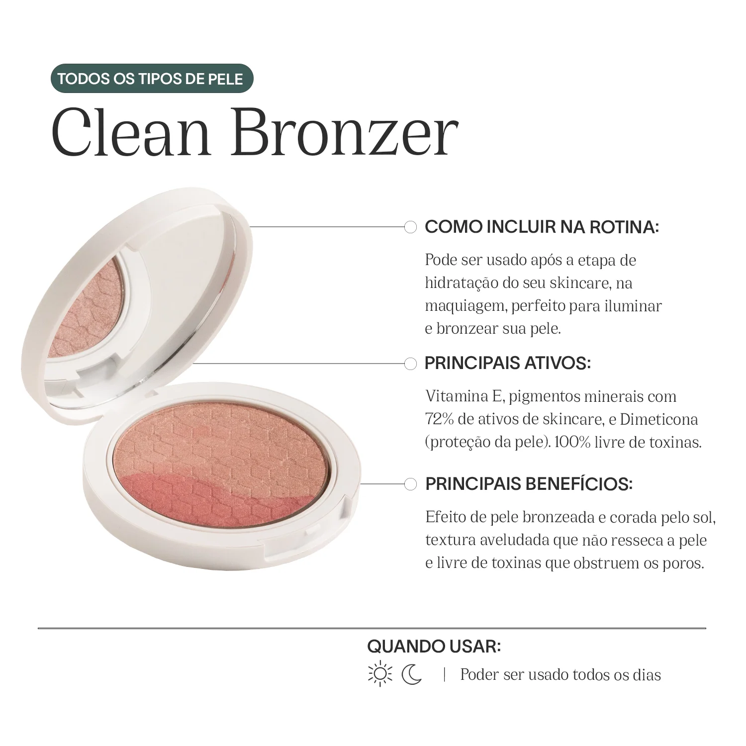 Bronzer | Clean Bronzer Rosé Glow - Image 4