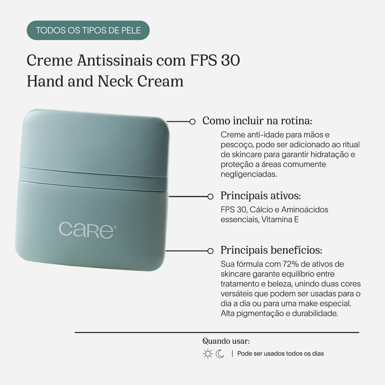 Creme Antissinais com FPS 30 | Hand and Neck Cream - Image 3