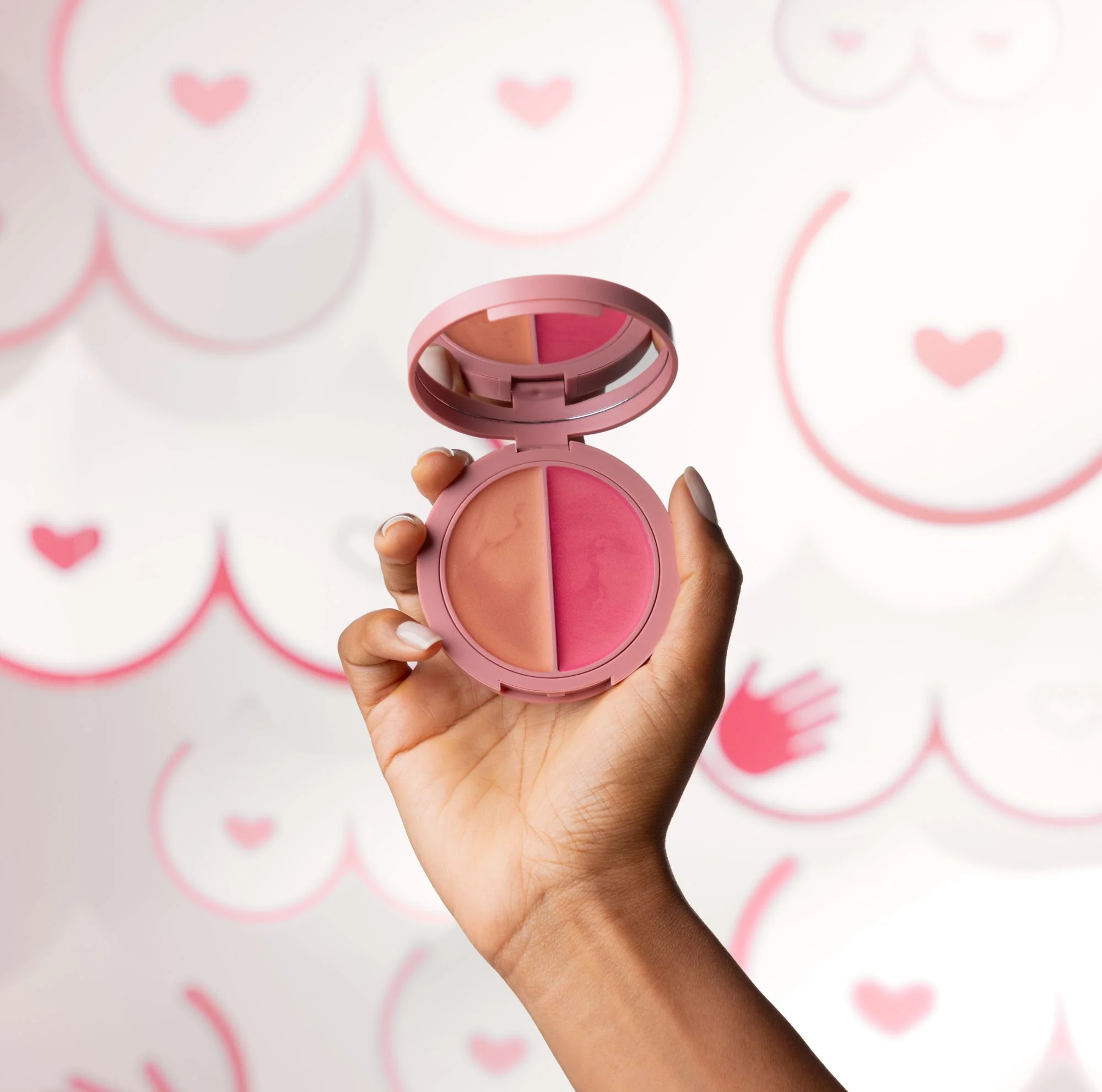 Blush Iluminador Multifuncional Outubro Rosa | DUO Pink & Peach - Image 3
