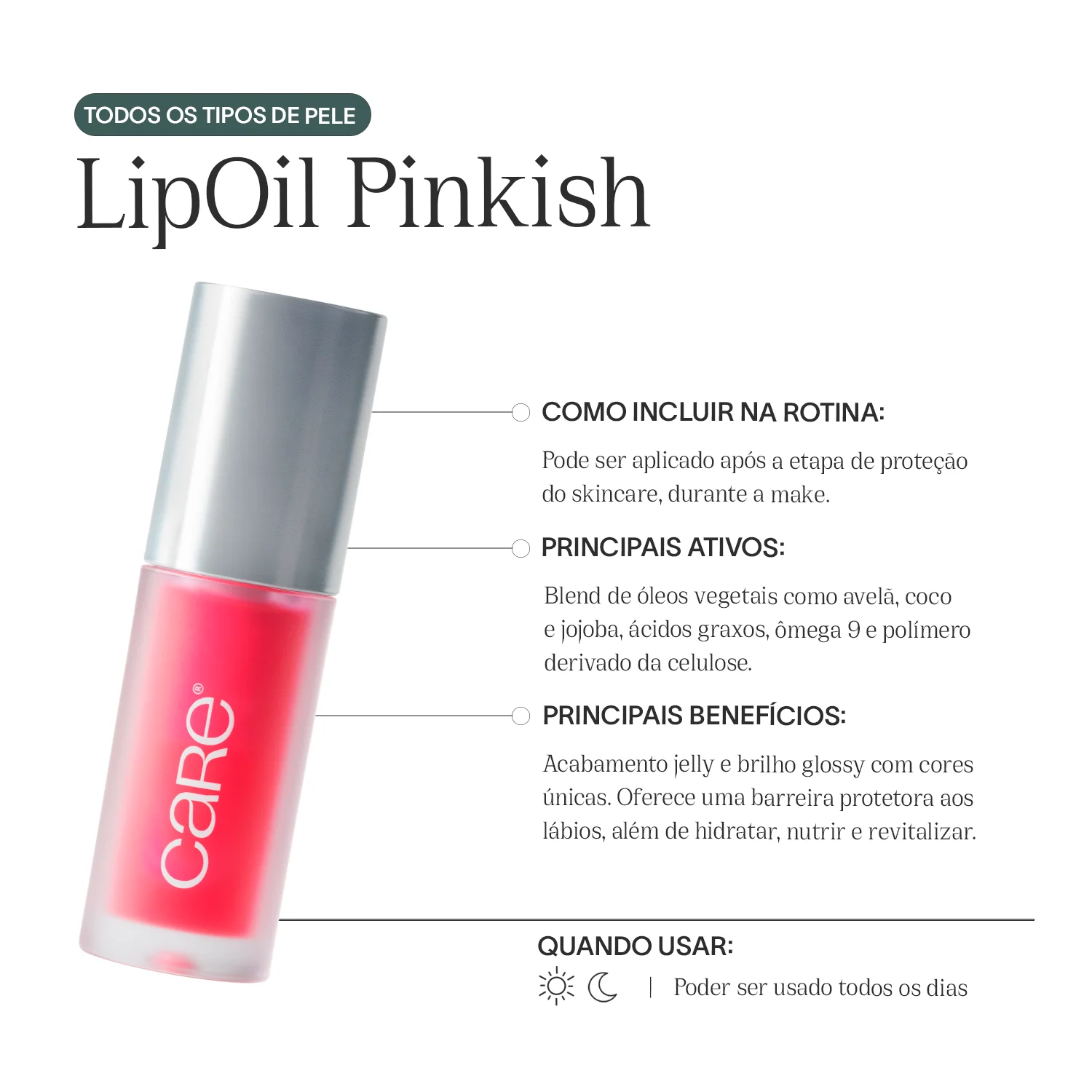 Lip Oil | CARE Pinkish - Image 3