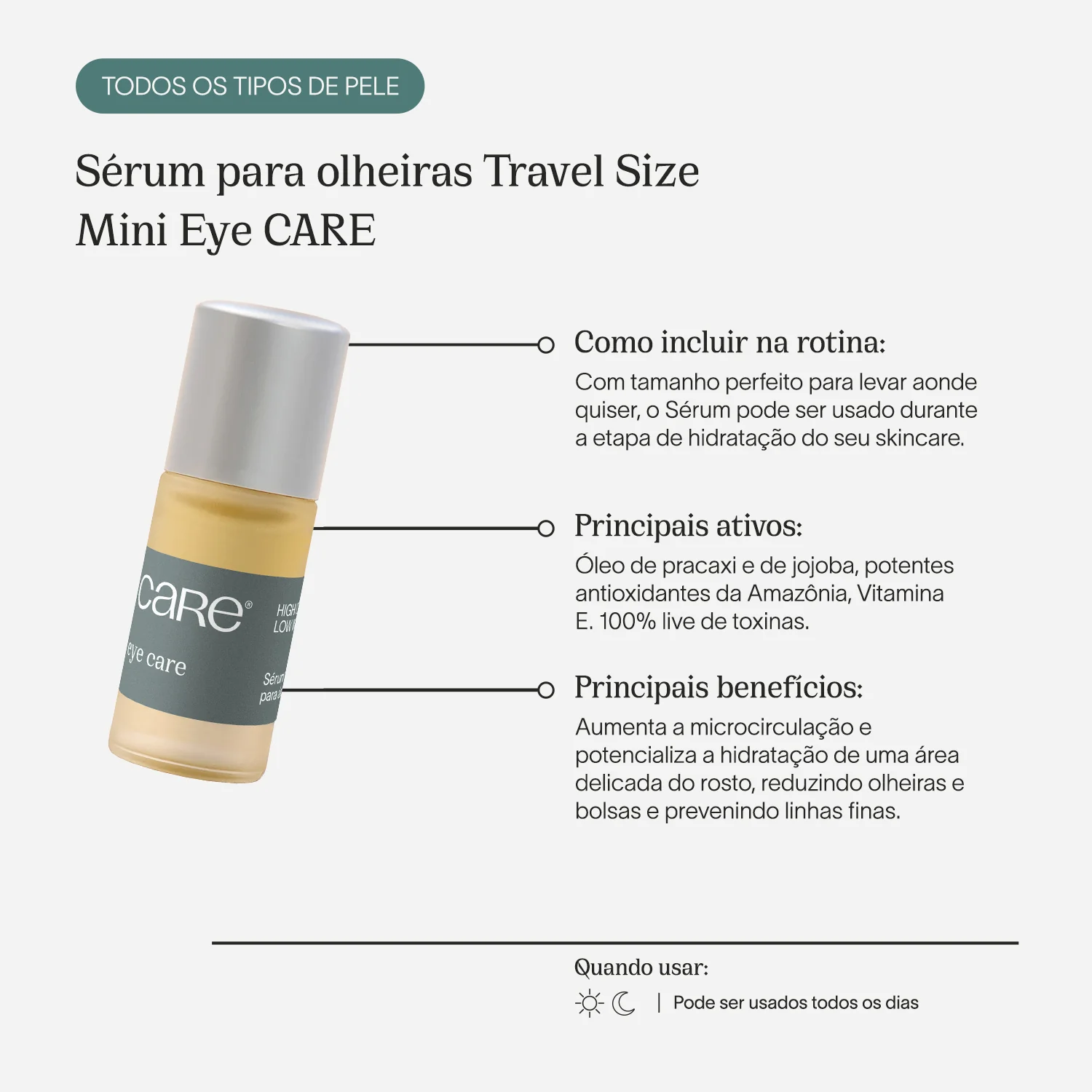 Sérum para olheiras Travel Size | Mini Eye CARE - Image 3