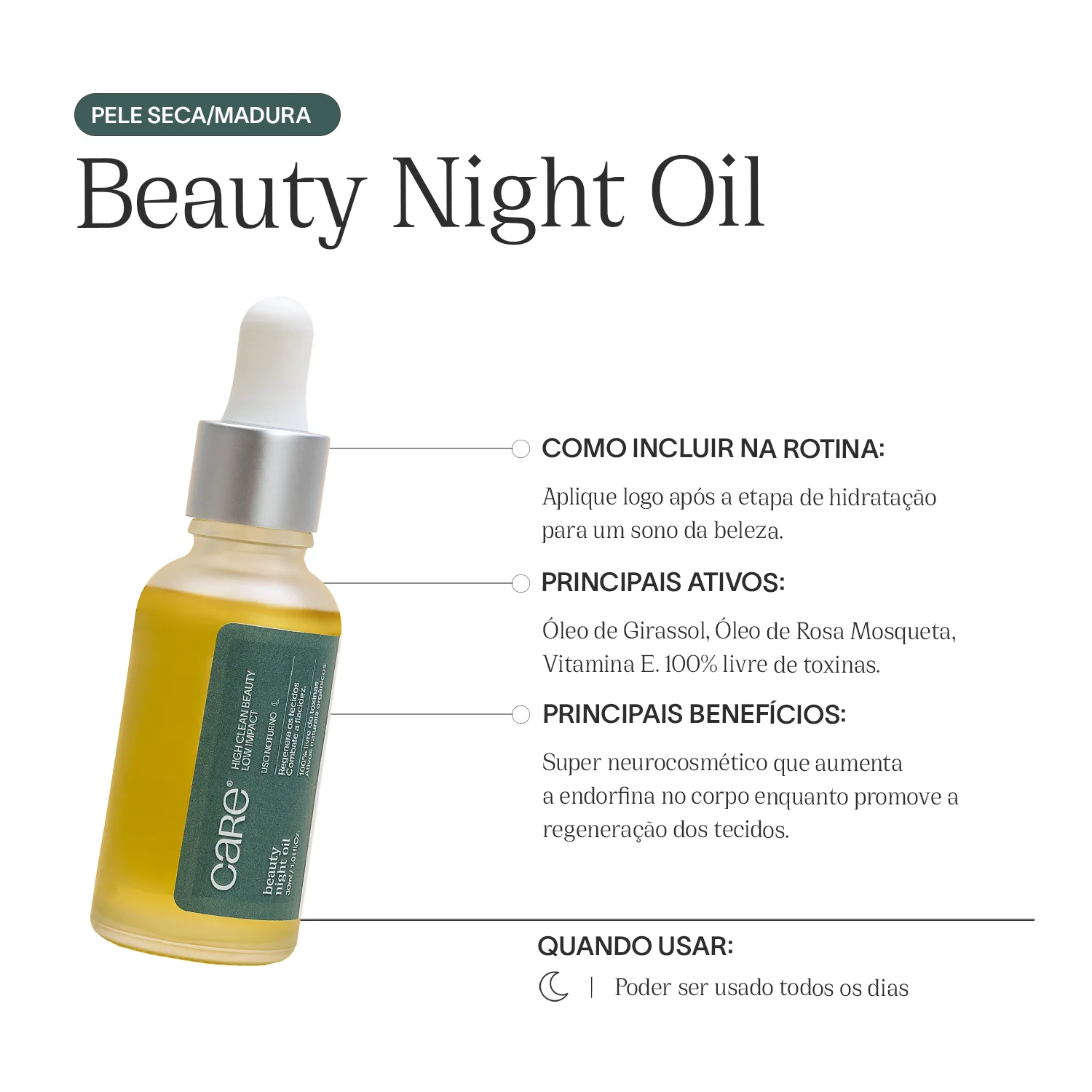 Óleo Facial Regenerador Noturno | Beauty Night Oil - Image 3