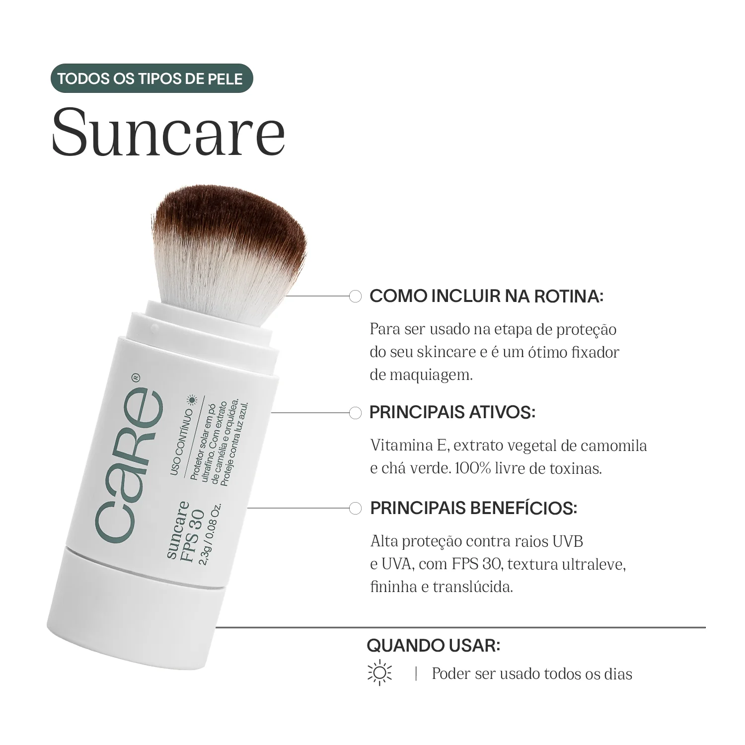 Protetor Solar em Pó | SunCARE Powder FPS 30 - Image 3