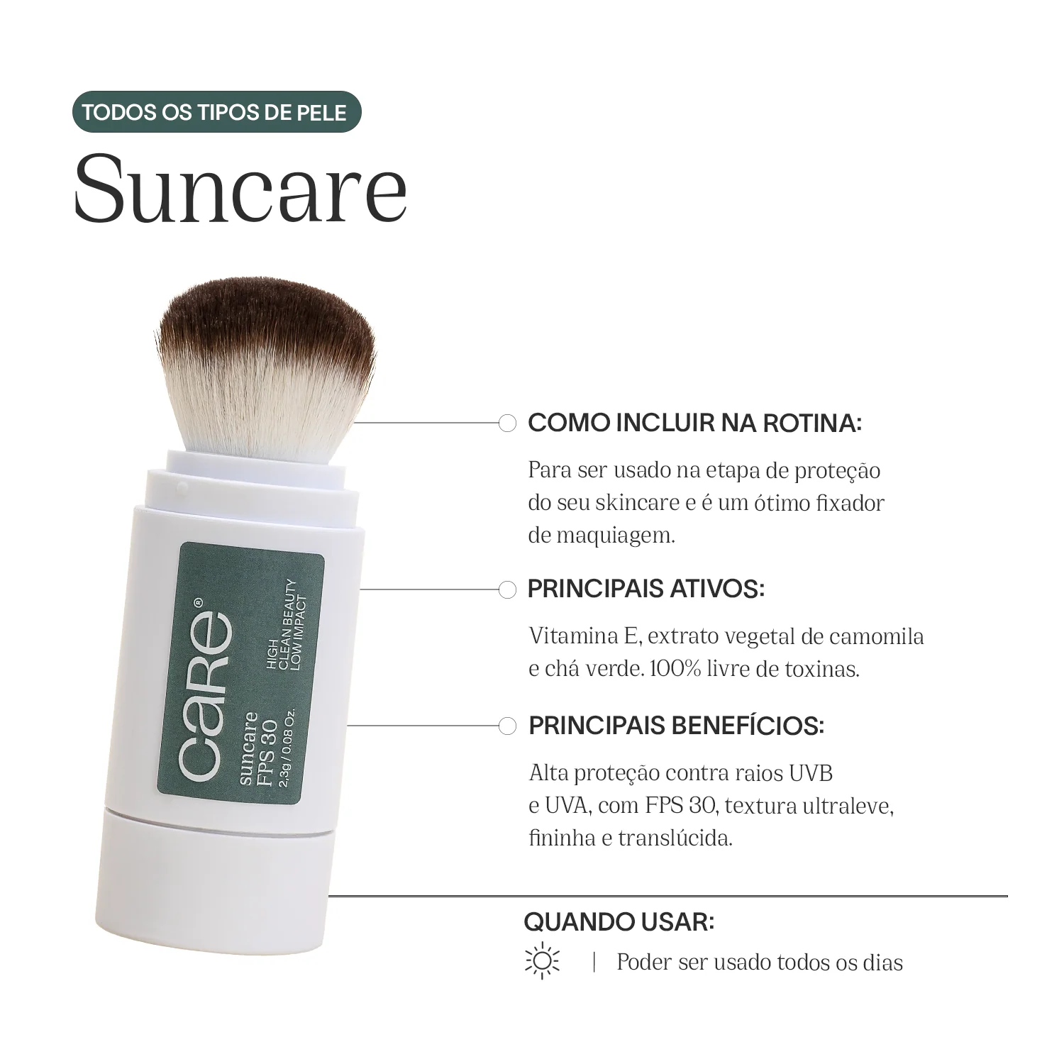 Refil Protetor Solar em Pó | SunCARE Powder FPS 30 - Image 4