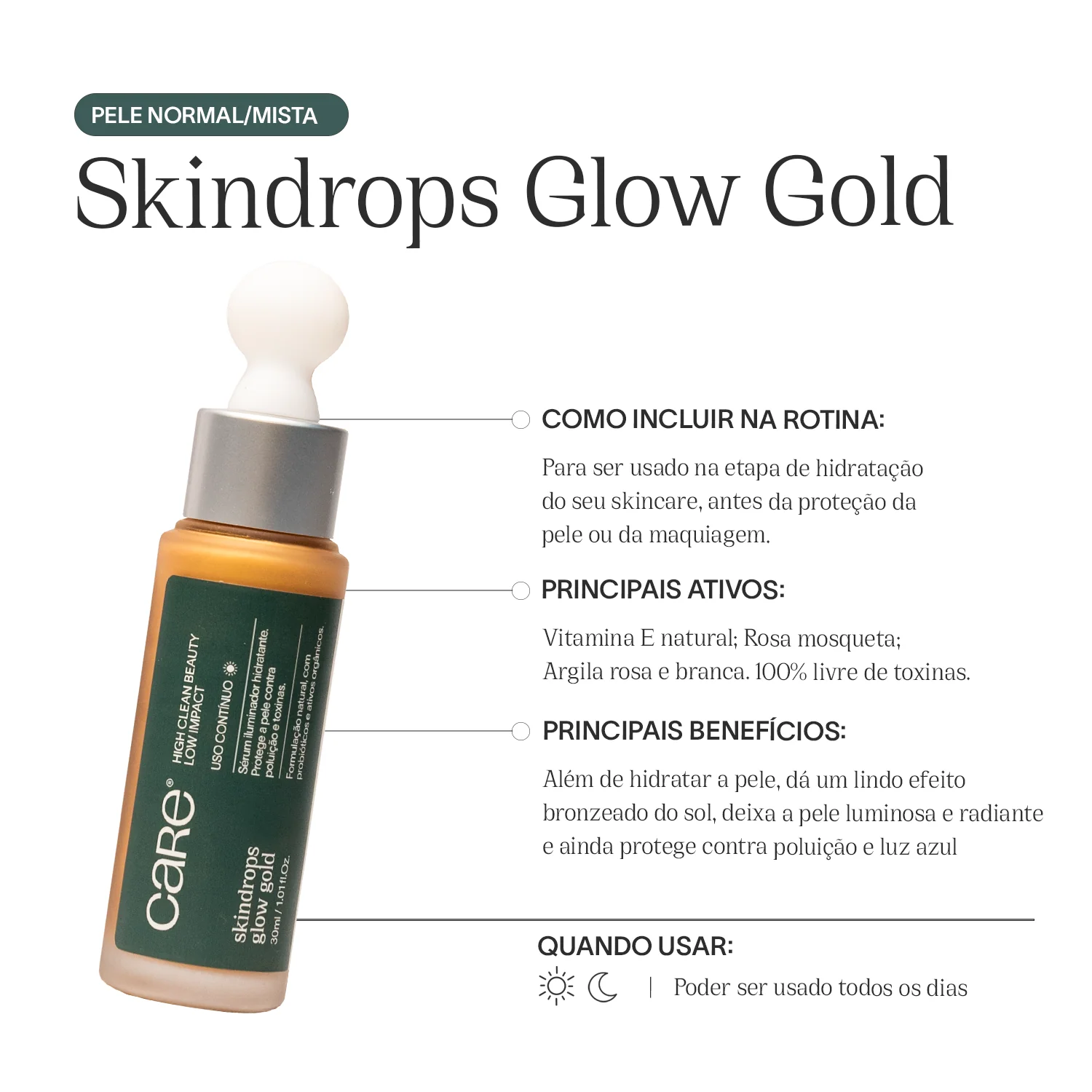 Sérum Hidratante Iluminador | Skindrops Glow Gold - Image 7